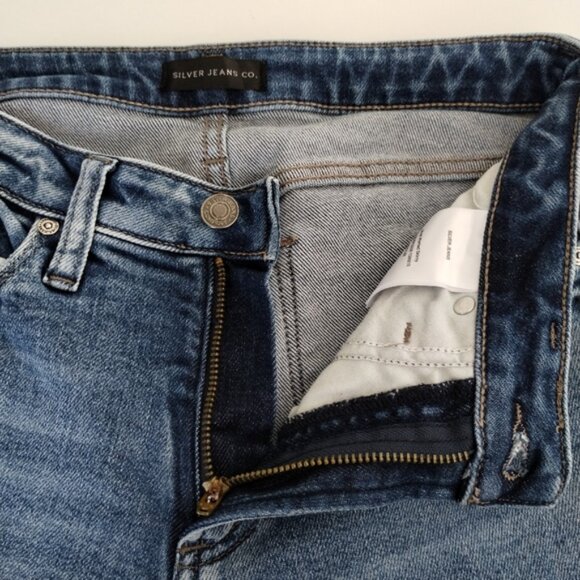 Silver Jeans Most Wanted Skinny Size 26 Blue Universal Fit Mid Rise - Picture 4 of 11